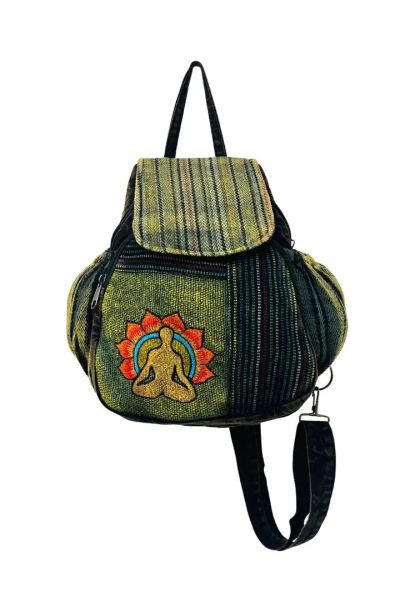 Seven Chakra Embroidered Boho Hippie Cotton Sling Bag