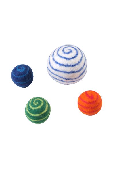 Spiral Felted Ball