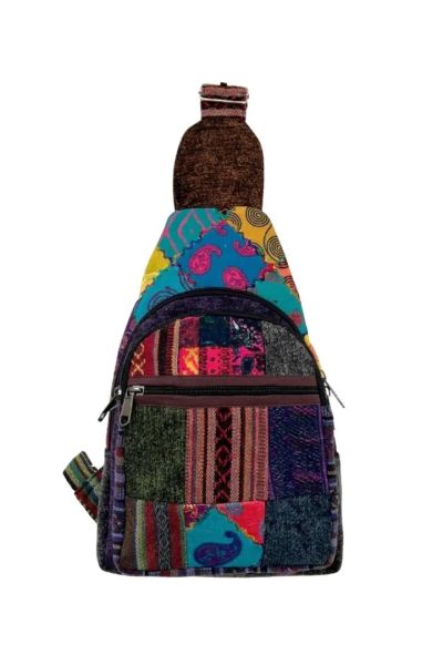 Nomad Spirit Patchwork Cotton Hippie Sling Bag