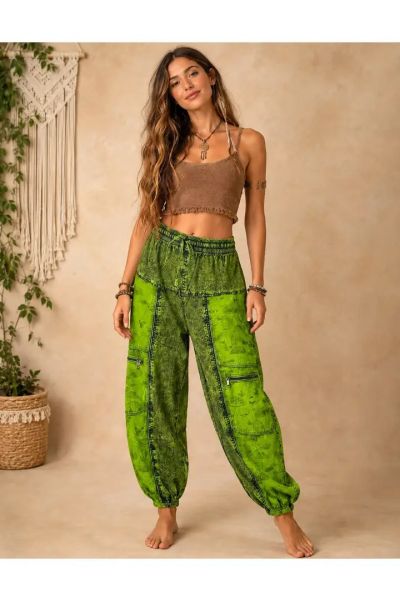 Mushroom Printed Hippie Boho Joggers