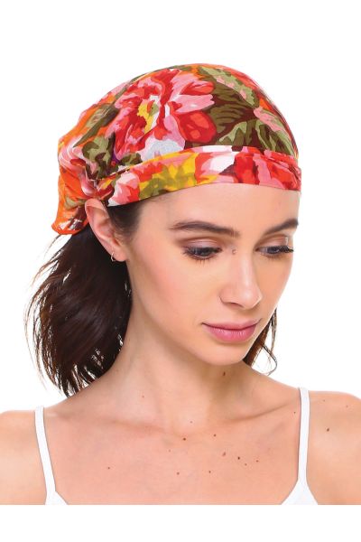 Floral Printed Cotton Headband - Assorted Colors