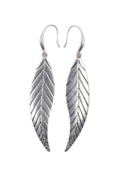 Feather Metal Earrings                                                                                                       