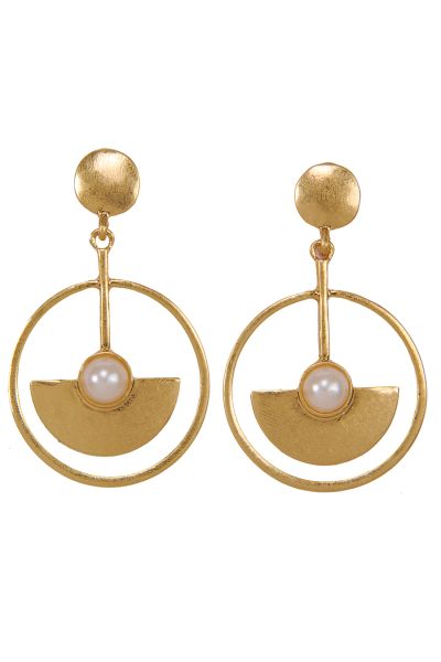 Circle Drop Earrings