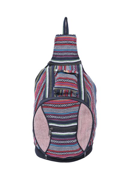 Multicolored Sling bag with Hemp Patch