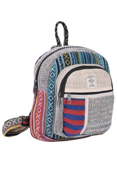 Hemp & Cotton Mini Back Pack Bag