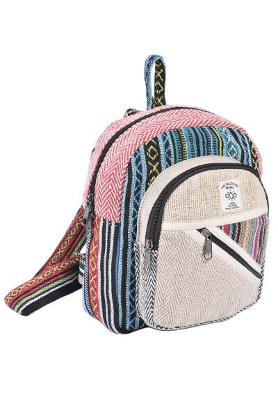 Hemp & Cotton Mini Back Pack Bag