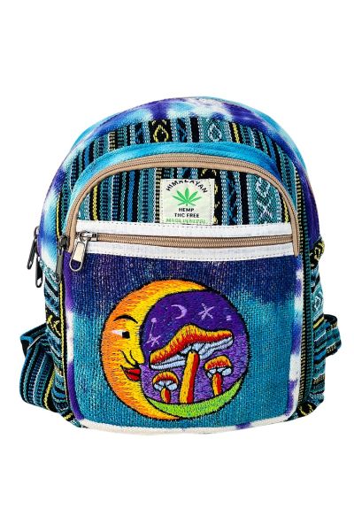 The Collection Royal Boho Psychedelic Moon & Mushroom Mini Backpack Bag