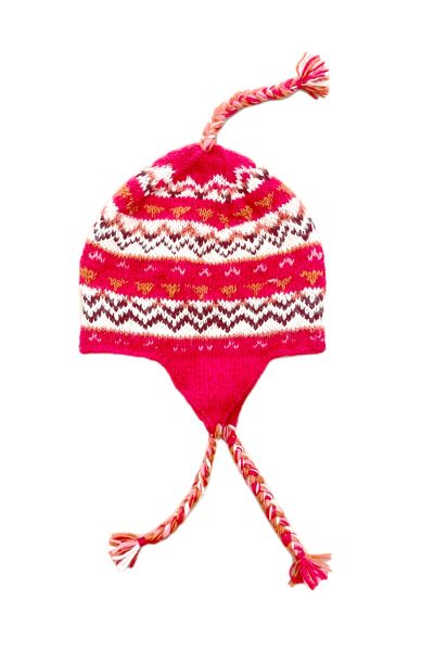 Tribal Pattern Ear Flap Woolen Hat