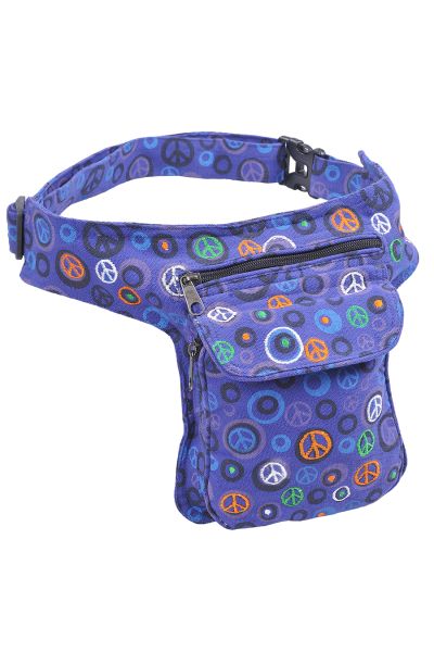 The Collection Royal Folk Theme Print and Embroidery Cotton Fanny Pack R