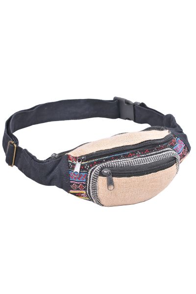 The Collection Royal Hemp Cotton Fanny Pack Natural