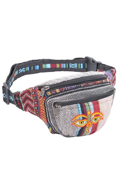 The Collection Royal Buddha Eye Hemp and Cotton Fanny Pack