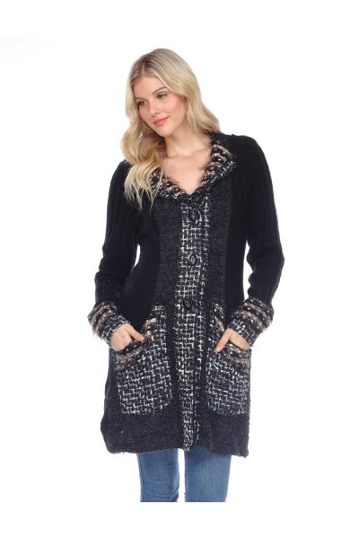 Long Button Up Design Sweater