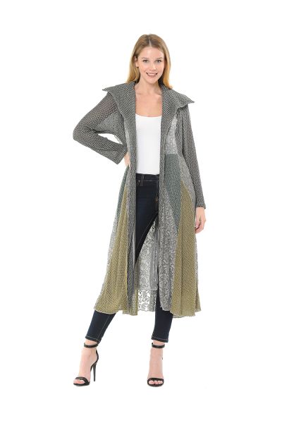 Soft Flowy Lace Trench