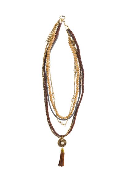 Multi Strand Necklace [As Is] [JN2041-BR-ONE SIZE]