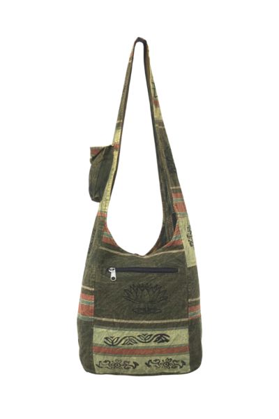 The Collection Royal Boho Hippie Patchwork Tribal Print Hobo Bag