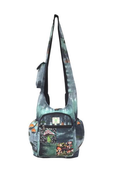 The Collection Royal Mushroom Printed Tie Dye Hobo Bag