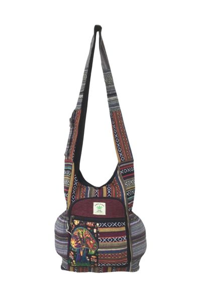 Mushroom Printed Tribal Hippie Hobo Bag