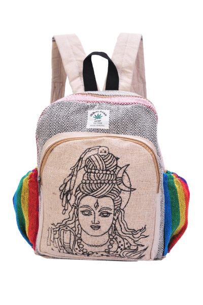 Shiva Printed Hemp Back Pack