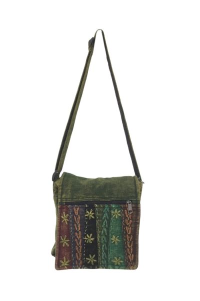 The Collection Royal Embroidered Cotton Hippie Messenger Bag