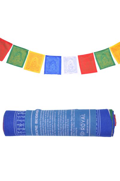 Medicine Buddha Prayer Flag Roll
