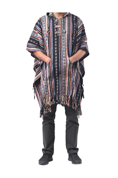 The Collection Royal Tribal Print Poncho