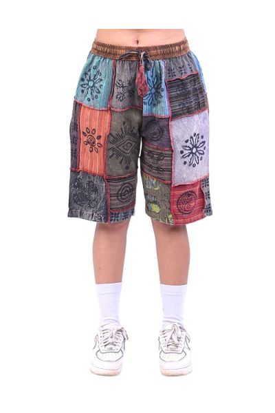 The Collection Royal Boho Celestial Grove Patchwork Shorts