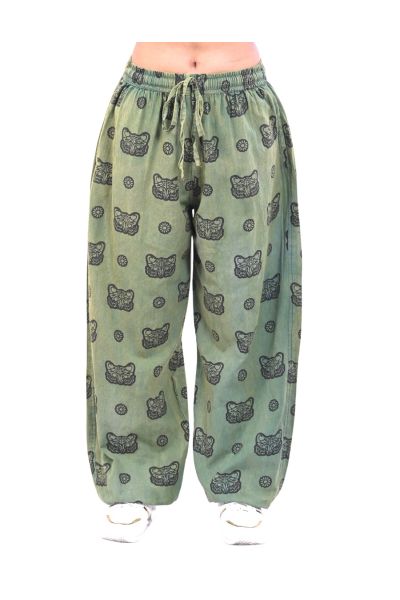 The Collection Royal Boho Tribal Print Cotton Harem Pants