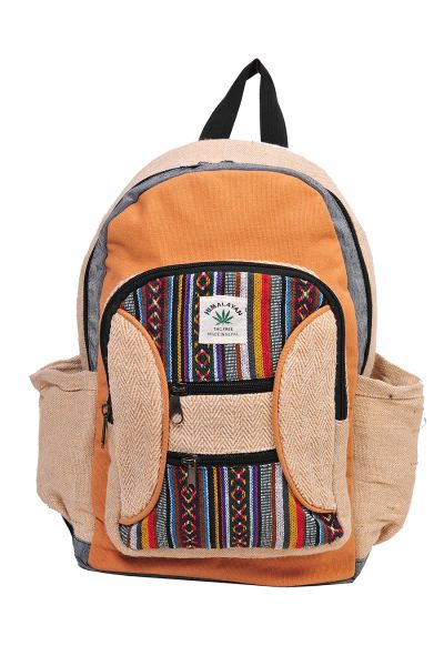 The Collection Royal Tribal Patterned Hemp and Cotton Backpack