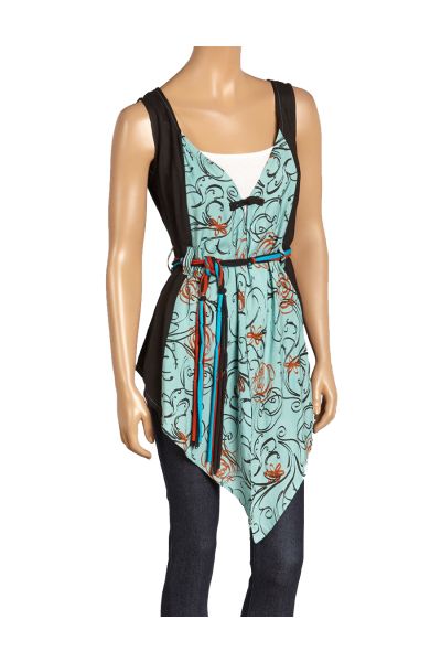 Sidetail Open Vest with Braided Belt