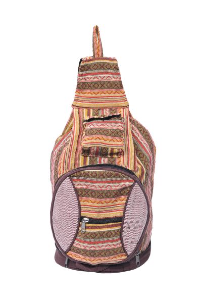 Multicolored Sling bag with Hemp Patch