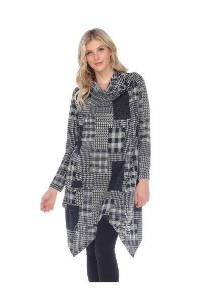Long Squared Pattern Tunic