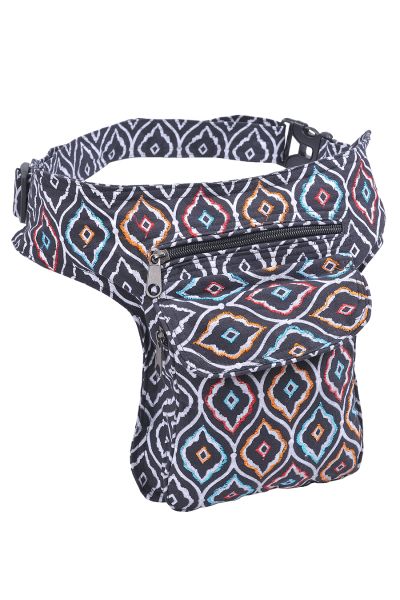 The Collection Royal Folk Theme Print and Embroidery Cotton Fanny Pack T