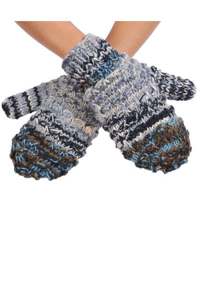 Cable Knitted Woolen Mittens