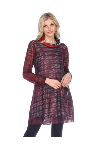 Red Lace Tunic
