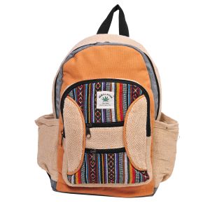 The Collection Royal Tribal Patterned Hemp and Cotton Backpack
